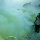 Illustration for article titled Farming Sulfur on the Edge of an Acid-Spewing Volcano Is Just as Miserable as It Sounds